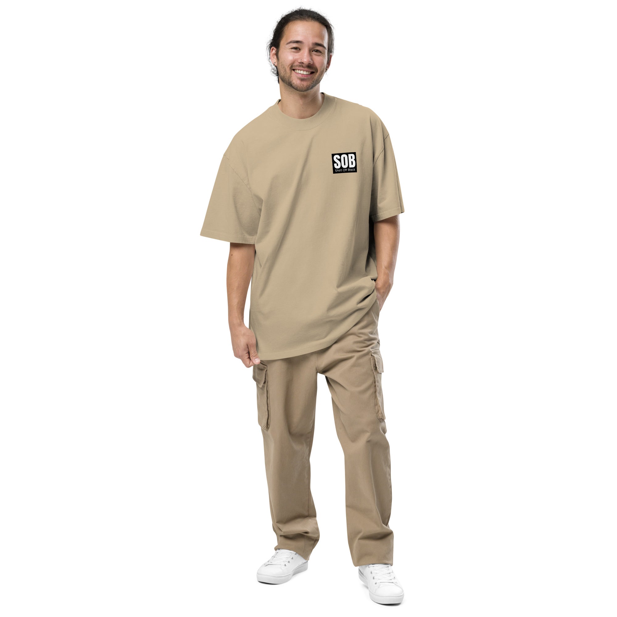 トップス archive simeonfarrar khaki faded T-shirt archive simeonfarrar khaki faded T-shirt メンズ
